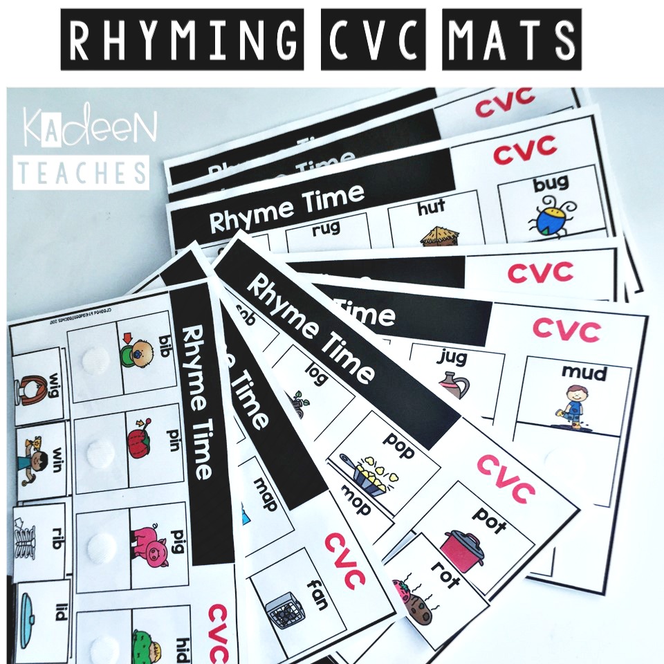 FREE CVC Rhyming Mats