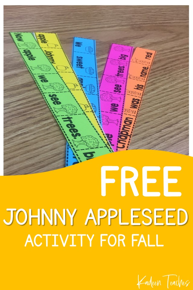 FREE JOHNNY APPLESEED ACTIVITY FOR FALL
