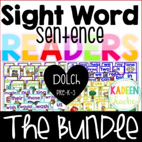 Sight Word Fluency Sentence Readers(DOLCH BUNDLE)