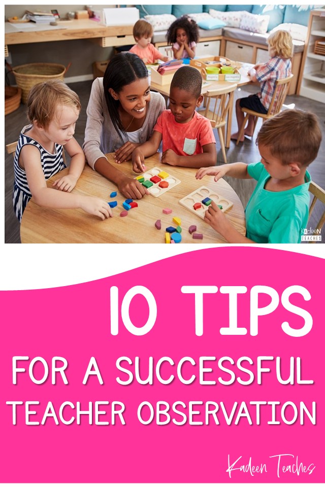 10 Tips for a Successful Teacher Observation