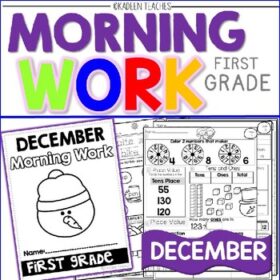 FIRST GRADE MORNING WORK-DECEMBER