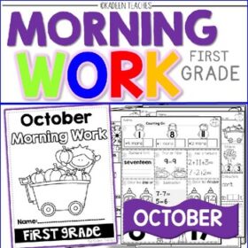 FIRST GRADE MORNING WORK-OCTOBER