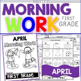 FIRST GRADE MORNING WORK-APRIL