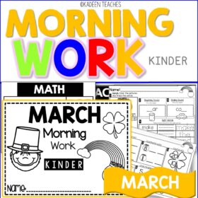 KINDERGARTEN MORNING WORK-MARCH