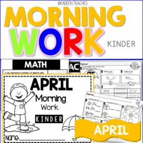 KINDERGARTEN MORNING WORK-APRIL
