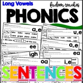 PHONICS SENTENCES-LONG VOWELS